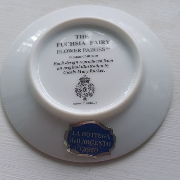 Fuschia Fairy collector plate, Cecily Mary Barker painting. - Picture 3 of 5